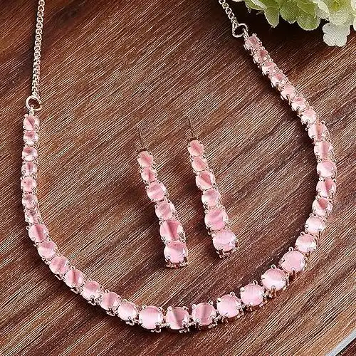 Remarkable Handcrafted AD Necklace Set