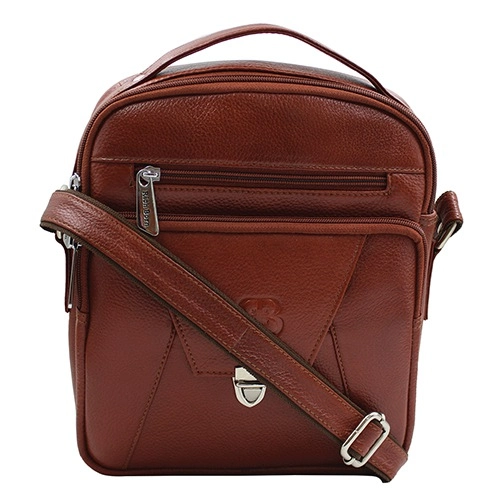 Superb Gents Sling Bag in Coolest Brown