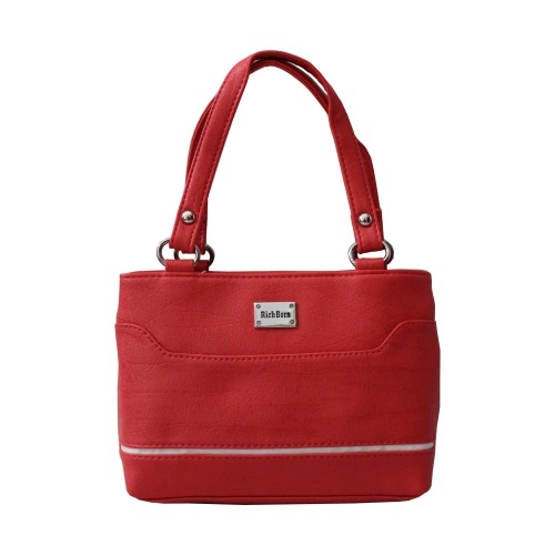 Trendsetting Ladies Mini Bag in Orange with White Border