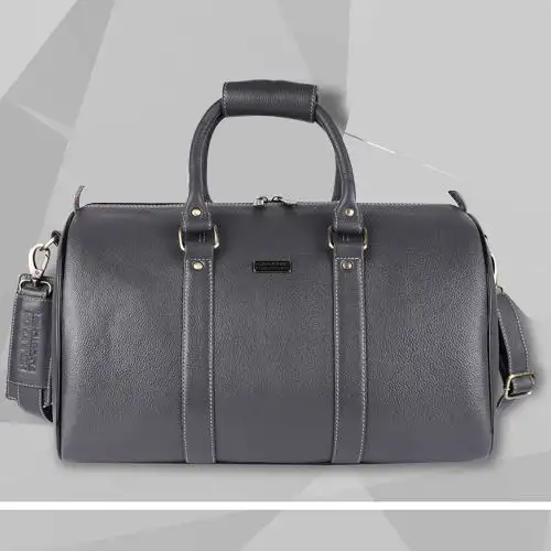 Impressive Leather Duffle Travel Bag