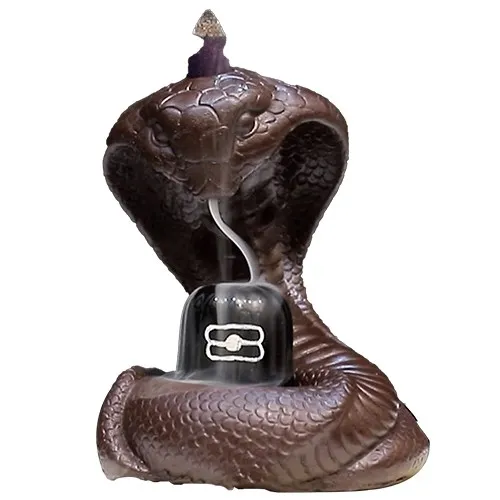 Blissful Nag Shivling Back Flow Incense Holder Gift