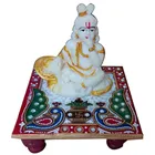 Auspicious marbel designer KRISHNA with chowki