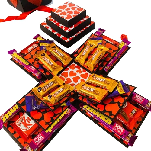 Amazing Chocolate Explosion Box To Chennai Free Shipping