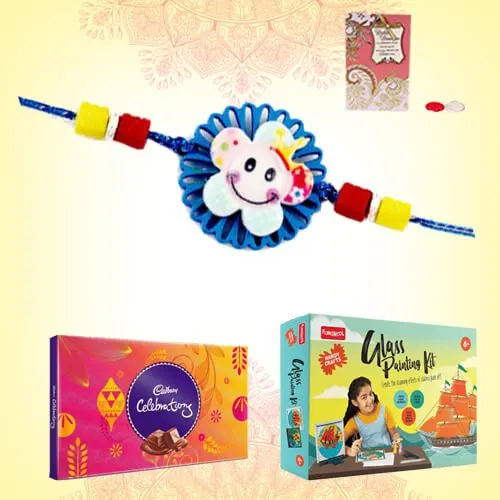 Funskool Glass Painting Set with Cadbury Rakhi