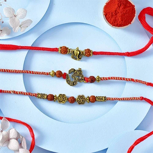 Elegant Rakhi Trio