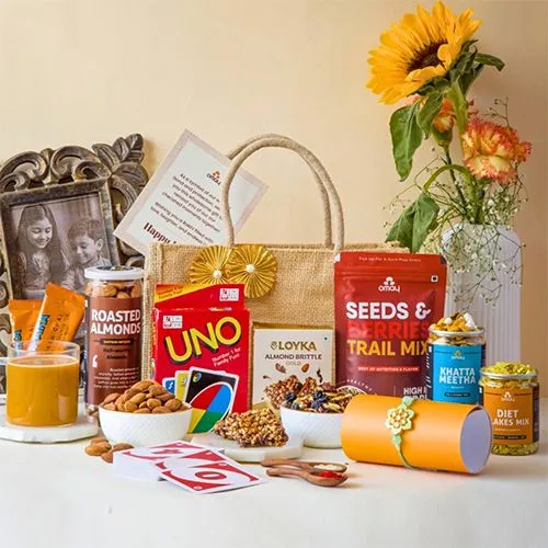 Wholesome Rakhi Surprise Gift Bag