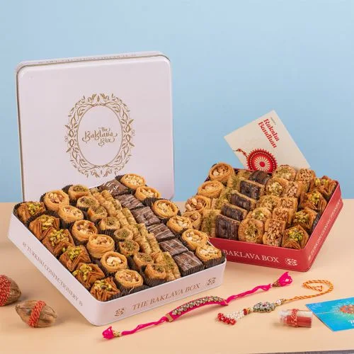 Rakhi Bliss Baklava Gift Box