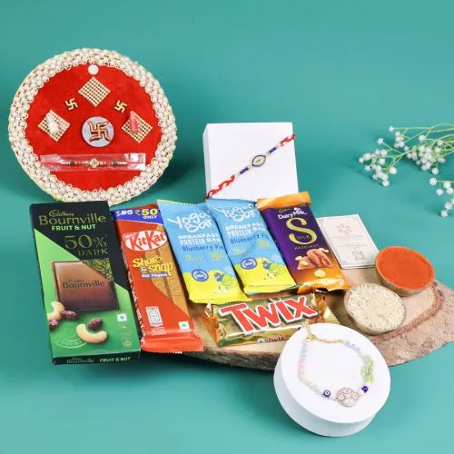 Evil Eye Rakhi n Snack Pack