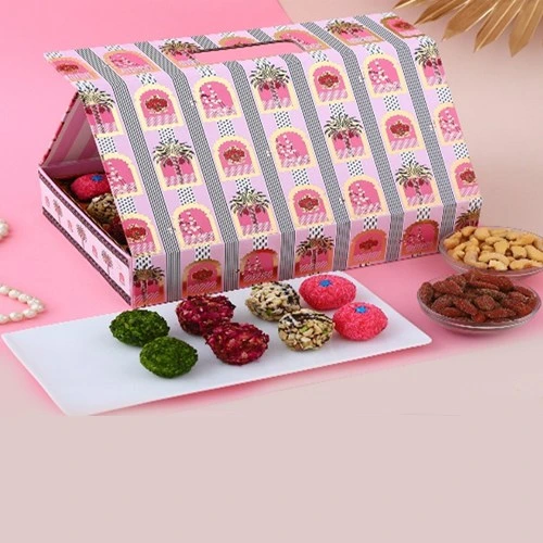 Special Ladoos with Nutty Treat Box
