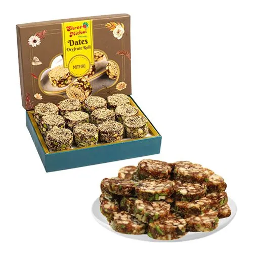 Prmium Shree Mithai Dry Fruit Dates Roll