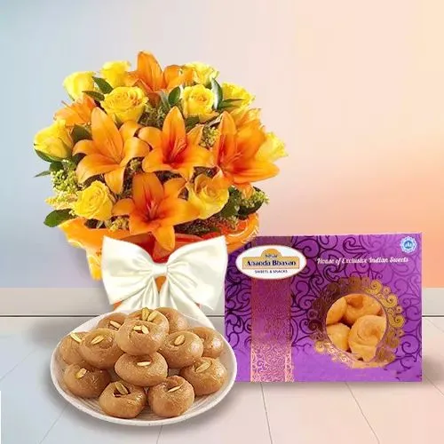 Beautiful Flowers  N  Badusha Delight