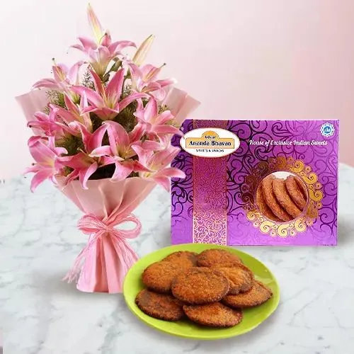 Pink Oriental Lilies  N  Athirasam Indulgence