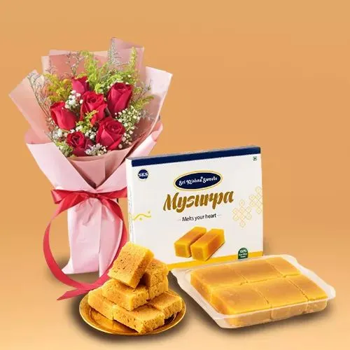 Radiant Roses  N  Mysore Pak Treat
