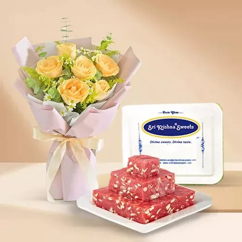 Sunny Roses  N  Bombay Halwa Indulgence