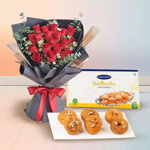 Elegant Roses  N  Rich Badusha Combo