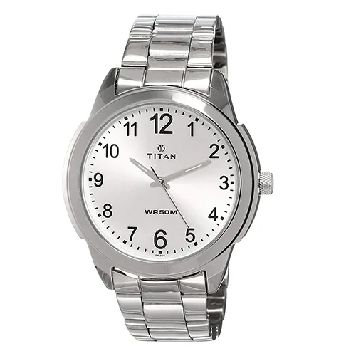 Elegant Titan Neo Analog White Dial Mens Watch