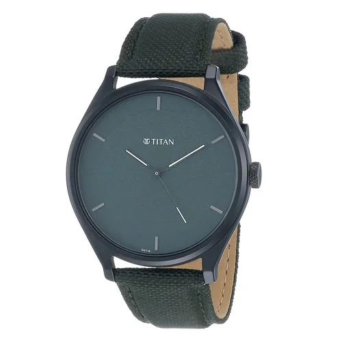 Glamorous Titan Neo Analog Green Dial Mens Watch