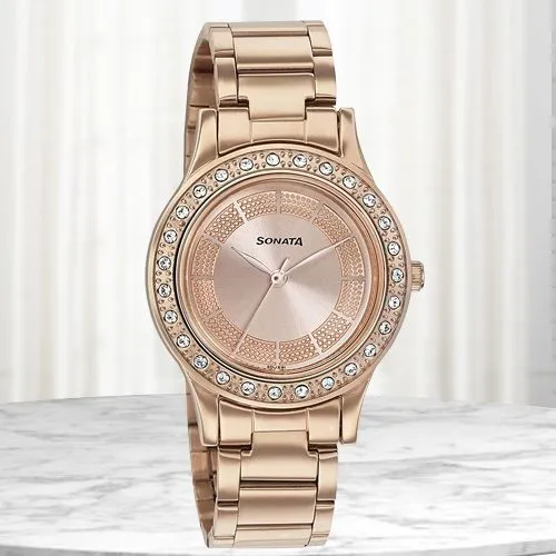 Amazing Sonata Blush It Up Analog Womens Watch