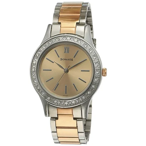 Fancy Sonata Blush Analog Rose Gold Dial Watch for Women