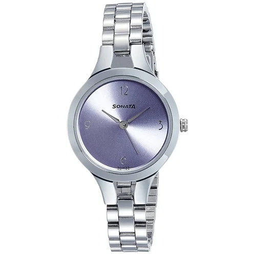 Smashing Sonata Steel Daisies Analog Purple Dial Womens Watch