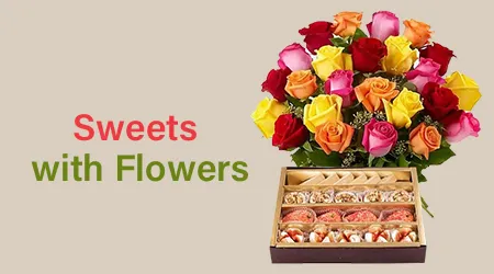 Send Sweets with Flowers to Chennai at Cheap Price