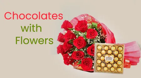 Sending Flowers with Chocolates to Chennai Today