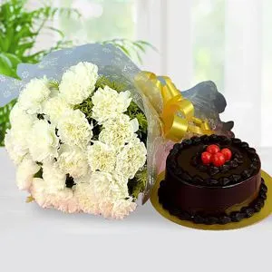 Flowers with Cake to Chennai