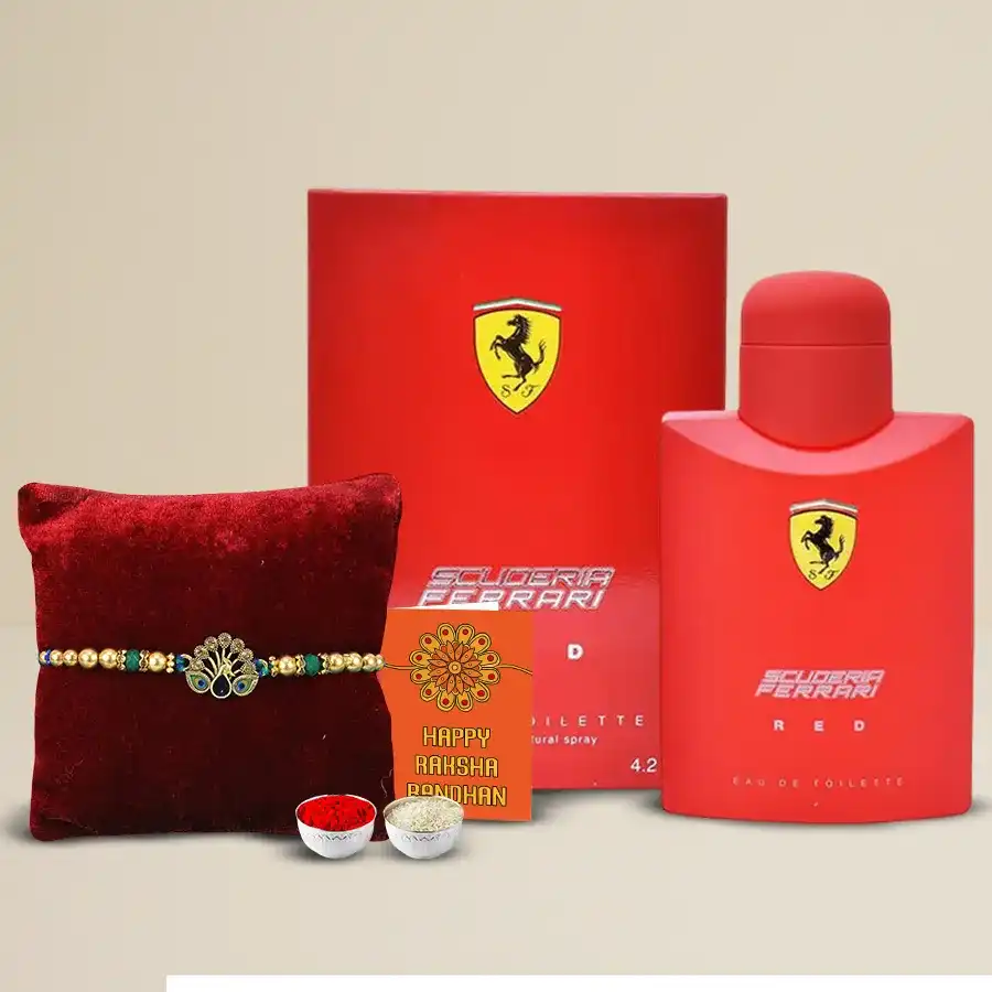 Ferrari Natural Spray with Rakhi gift set