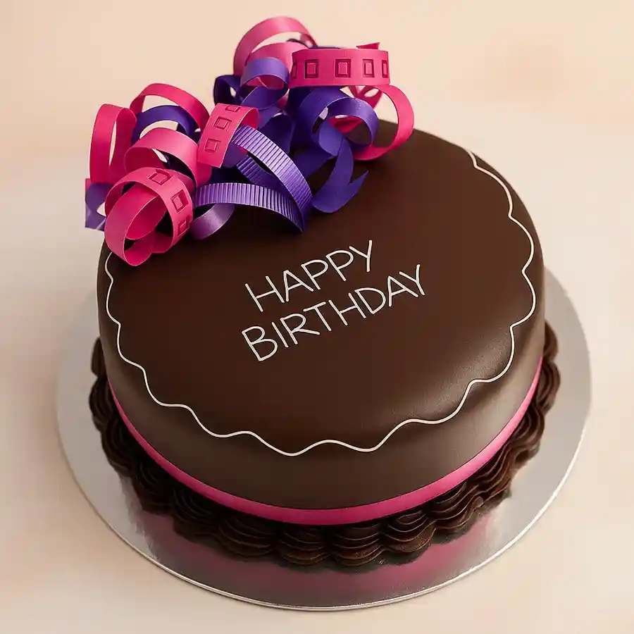 Irresistible 2.2 lbs chocolate birthday cake, perfect for celebrations.
