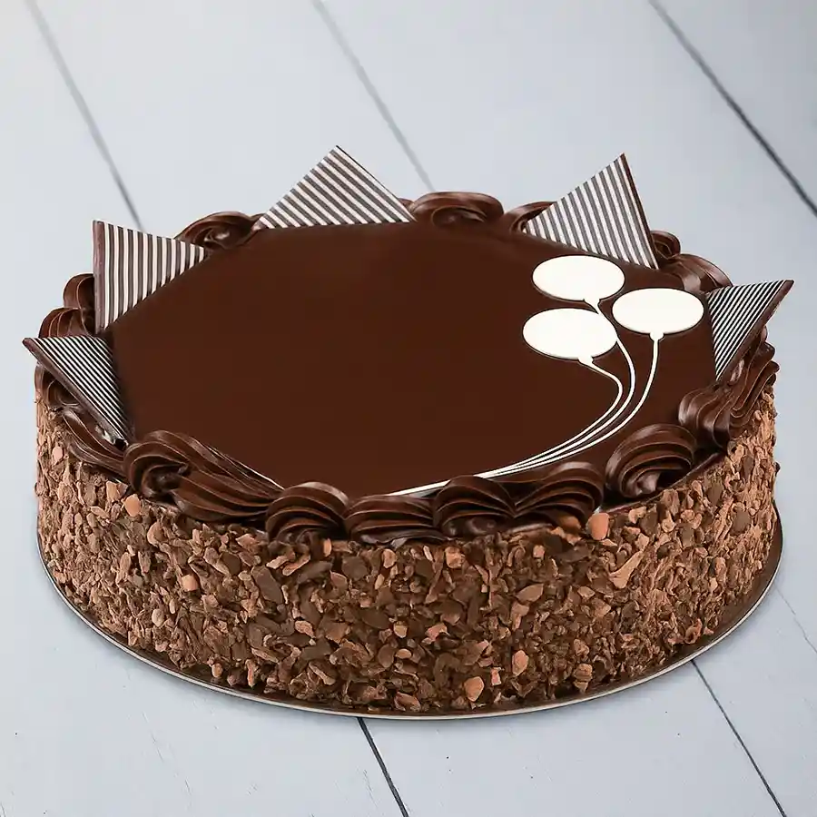 A luscious 4.4 lbs chocolate cake from 3/4 Star Bakery, perfect for sharing special moments with loved ones.