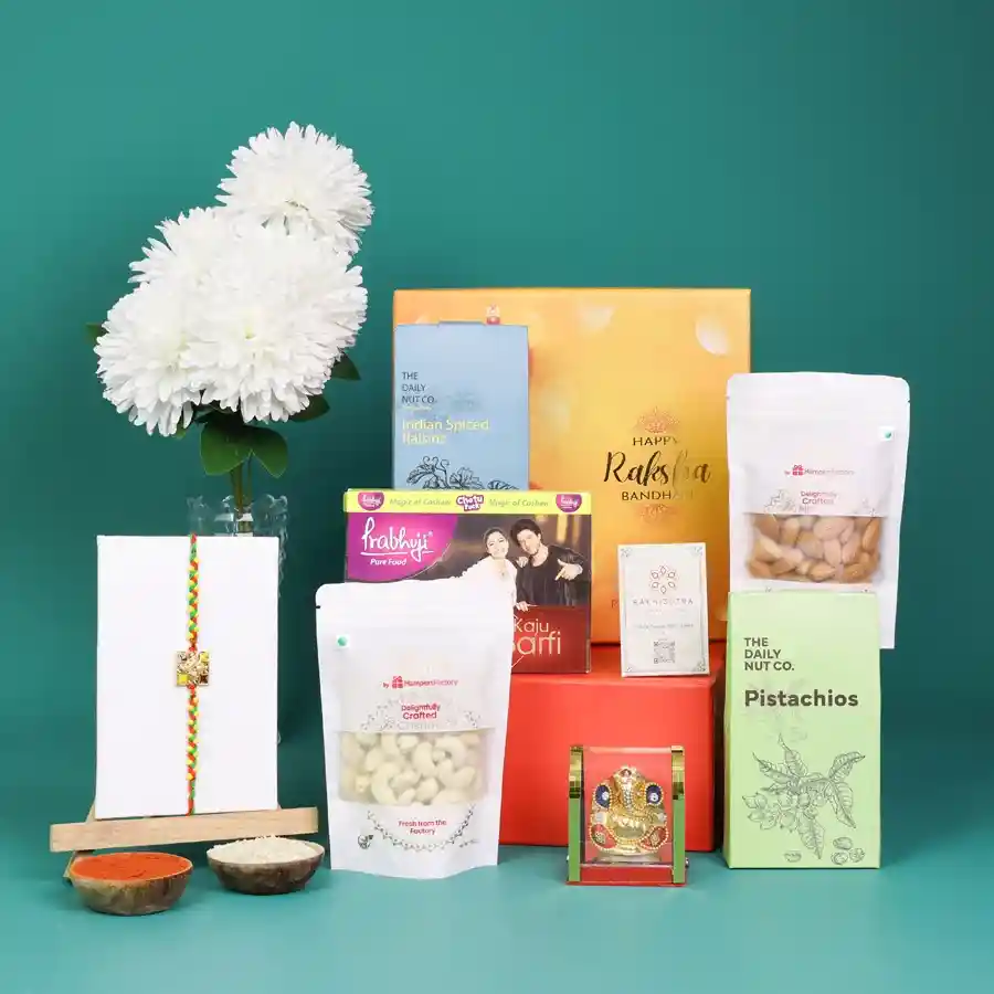 Festive Harmony Rakhi Gift Set for Raksha Bandhan.