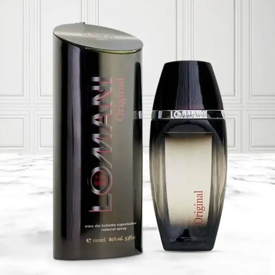 Lomani Original Eau de Toilette for Men in a stylish 100 ml bottle. Perfect gift for spreading love and happiness.